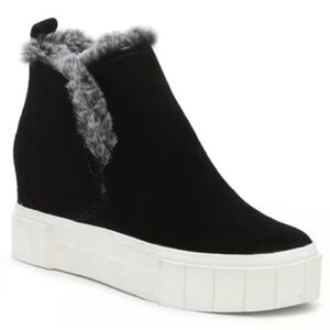 Dolce Vita Black Suede Zanza Platforms